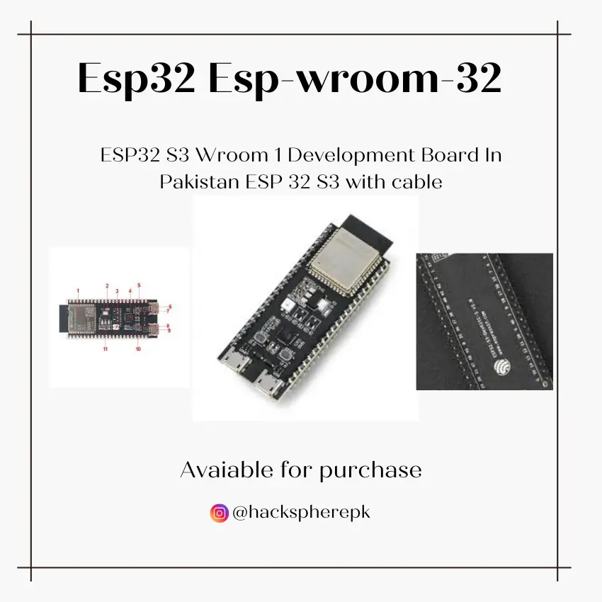 ESP32 S3 Wroom 1 Development Board In Pakistan ESP 32 S3 with cable