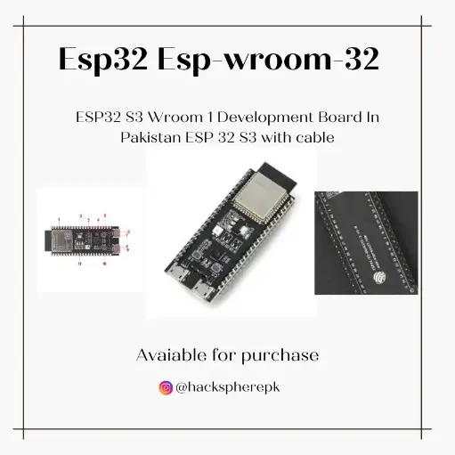 ESP32 S3 Wroom 1 Development Board In Pakistan ESP 32 S3 with cable
