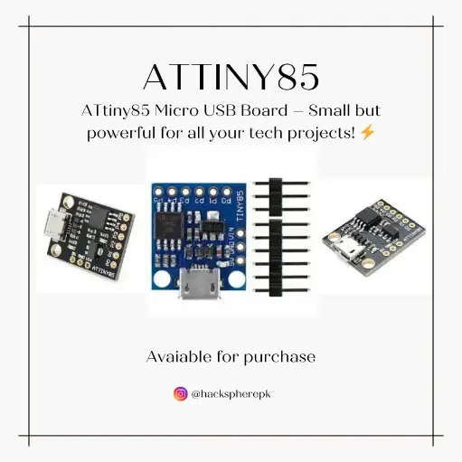 ATtiny85 Micro USB Board